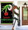Merry Christmas Door Cover Xmas Winter Holiday Party Decoration Front Porch(70.87"L x 35.43"W)